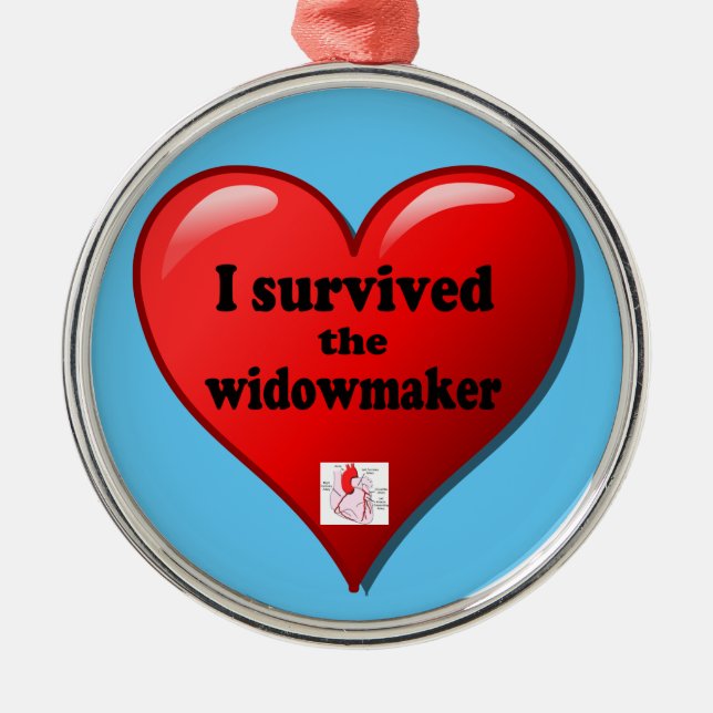 I Survived the Widowmaker Metal Tree Decoration (Front)