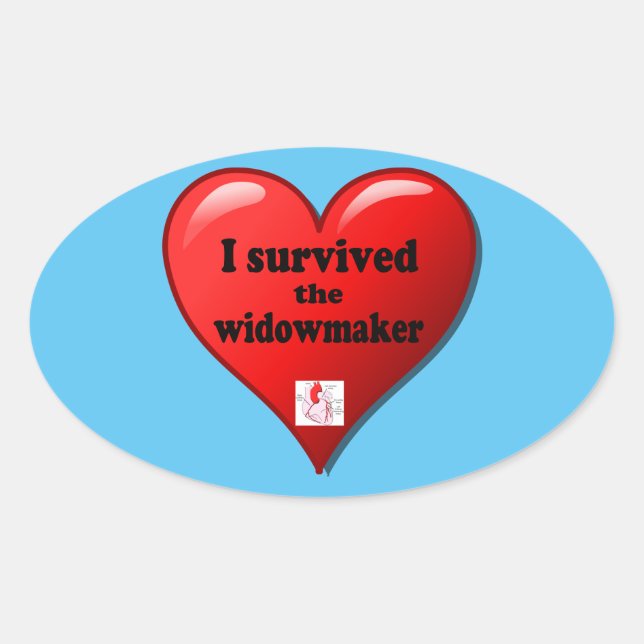 I Survived the Widowmaker Oval Sticker (Front)
