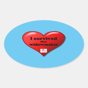 I Survived the Widowmaker Oval Sticker