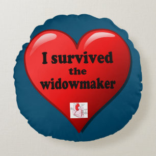 I Survived the Widowmaker Round Cushion