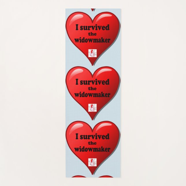 I Survived the Widowmaker Yoga Mat (Front)