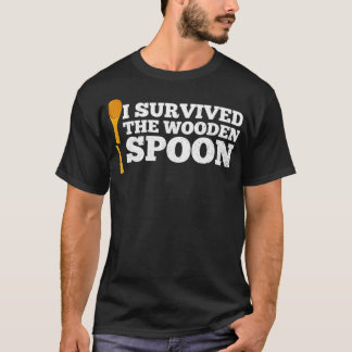 I Survived The Wooden Spoon Funny Adult Humor Mens T-Shirt