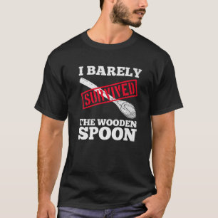 I Survived The Wooden Spoon Funny Adult Humour Men T-Shirt