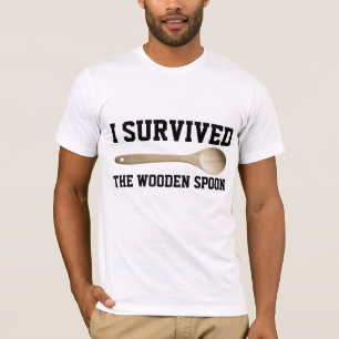 I SURVIVED THE WOODEN SPOON, Funny T-shirts