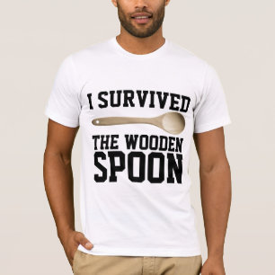 I SURVIVED THE WOODEN SPOON, Funny T-shirts