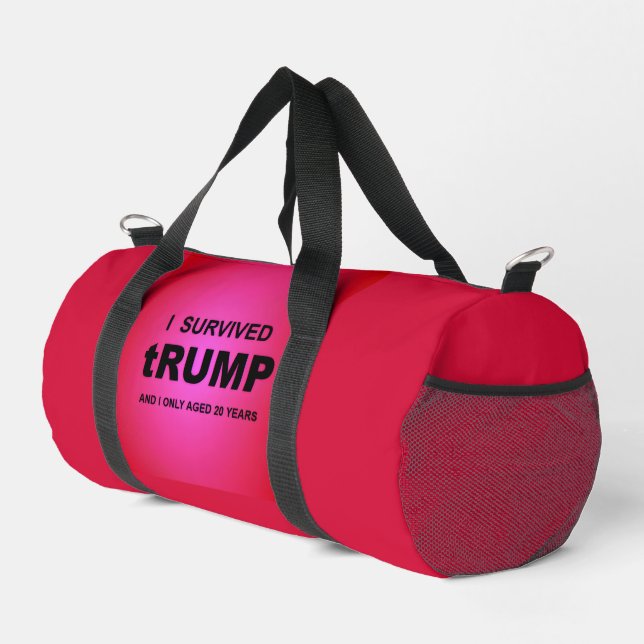 I Survived tRUMP Duffle Bag (Right Corner)