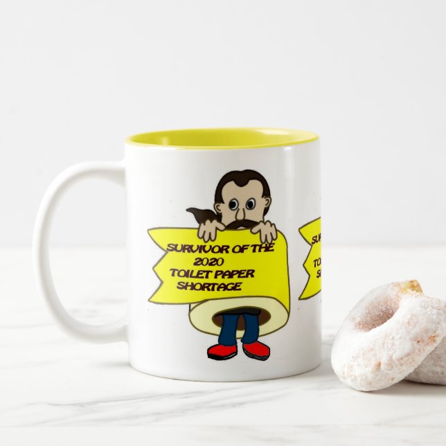 I survived Two-Tone coffee mug (With Donut)