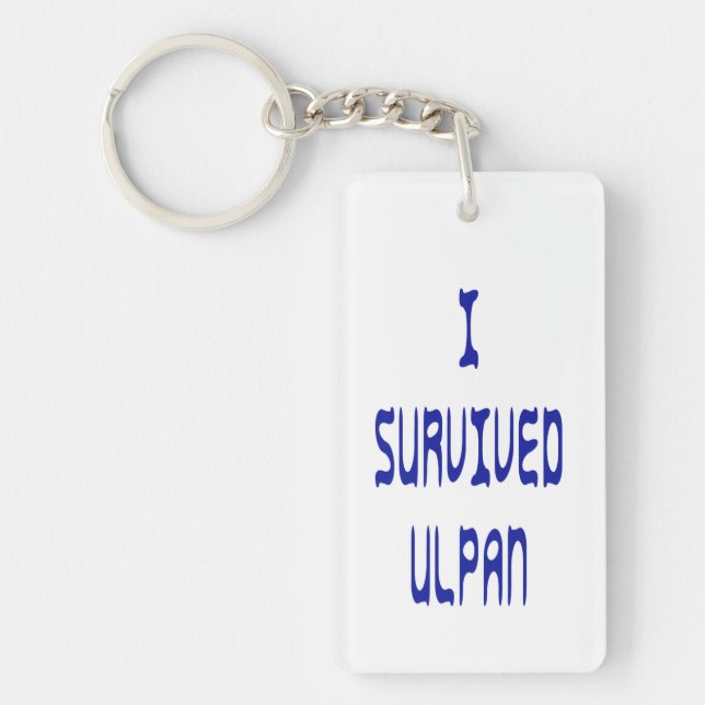 I Survived Ulpan Key Ring (Front)