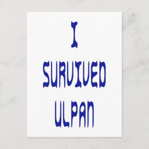 I Survived Ulpan Postcard