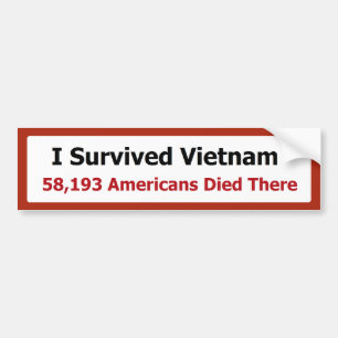 I SURVIVED VIETNAM BUMPER STICKER