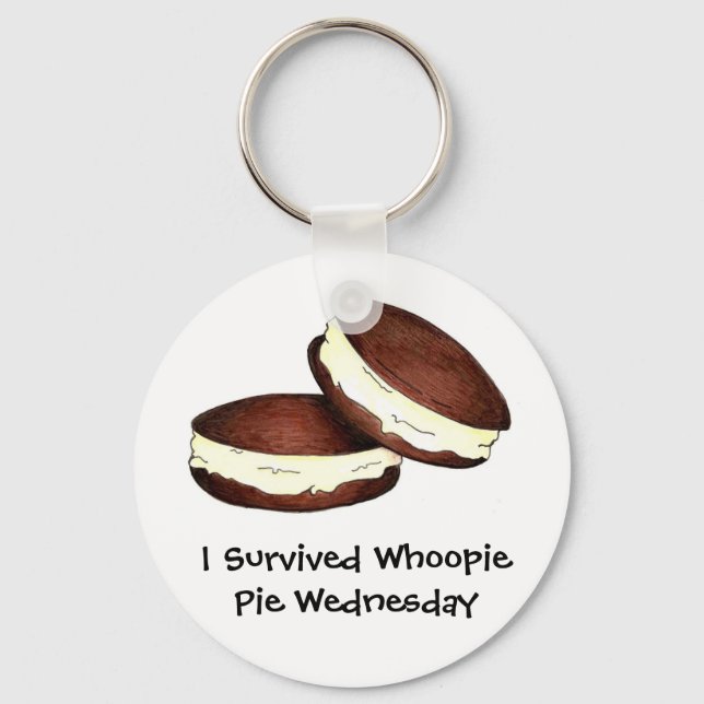 I Survived Whoopie Pie Wednesday PA Dutch Foodie Key Ring (Front)
