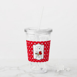 I Swear the Cat Did It Samoyed Dog Messy Funny Acrylic Tumbler