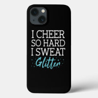 I Sweat Glitter Cheerleading Cheerleader