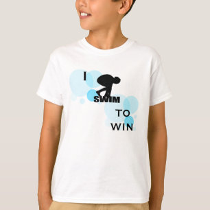 I SWIM TO WIN KIDS T-SHIRT