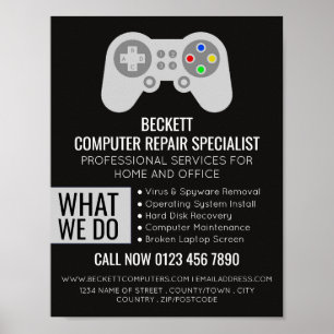 I.T/Computers, Computer Repair Specialist Advert Poster