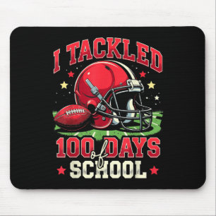 I Tackled 100 Days Of School 100th Day Football  Mouse Pad
