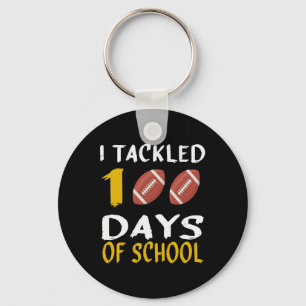 I Tackled 100 Days Of School 100th Day Of School F Key Ring