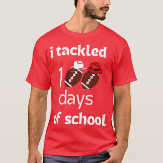 i tackled 100 days of school 42 T-Shirt