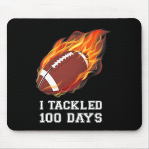 I Tackled 100 Days Of School Costume Footbyll Boys Mouse Pad
