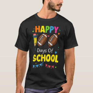 I Tackled 100 Days Of School Football Smarter Teac T-Shirt
