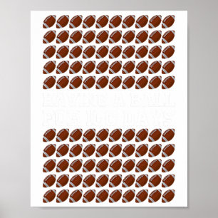 I Tackled 100 Days School Football 100th Day Stude Poster