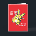 I Take After My Dad Card<br><div class="desc">It's Happy Bunny</div>