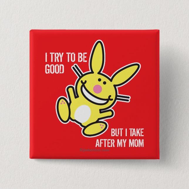 I Take After My Mum 15 Cm Square Badge (Front)