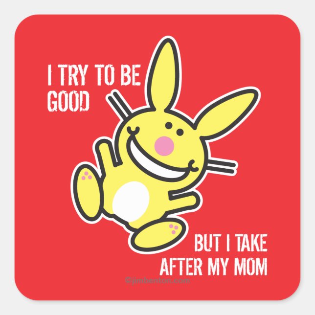 I Take After My Mum Square Sticker (Front)