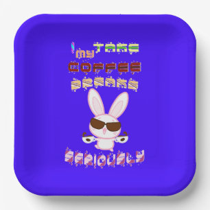 I Take My Coffee Breaks Seriously Paper Plate