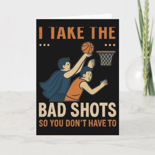 I Take The D Shots Sketll Humor Graphic  Card