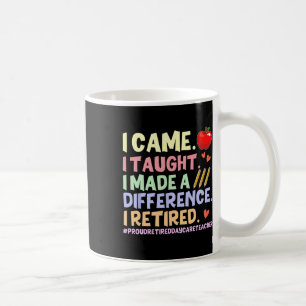 I Taught I Retired Shirt – Proud Retired Daycare T Coffee Mug