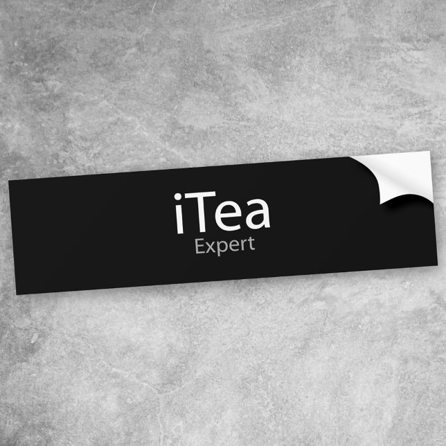 i Tea Expert (IT Expert) Bumper Sticker (Creator Uploaded)