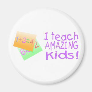 I Teach Amazing Kids (Numbers) Magnet