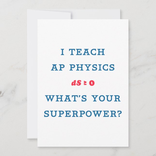 I Teach AP Physics What's Your Superpower (Front)