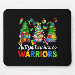 I Teach Awesome Kids Autism Awareness Gnomes Mouse Pad