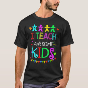I Teach Awesome Kids Autism Awareness Women T-Shirt
