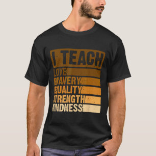 I Teach Black History Month Melanin Afro African T T-Shirt