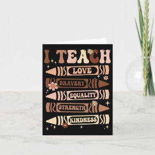 I Teach Black History Teacher Celebrate Black Hist Card
