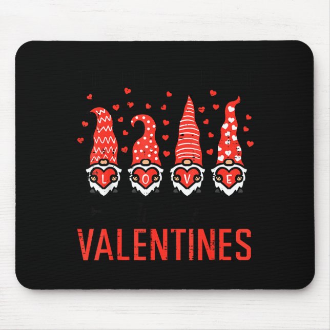 I Teach Cutest Little Valentines Gnomes Love Teach Mouse Pad (Front)