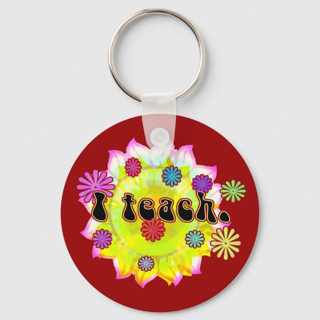 I Teach Keychain (Front)