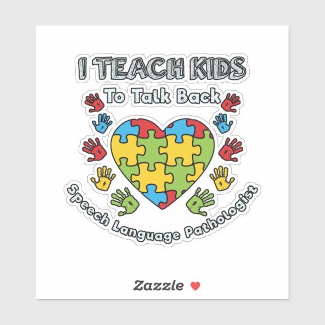 I Teach Kids To Talk Back Speech Language Therapy (Sheet)
