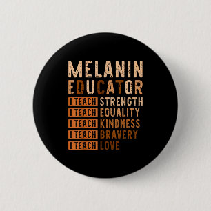 I Teach Love Black History Month African American  6 Cm Round Badge