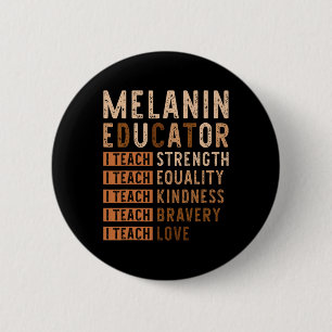 I Teach Love Black History Month African American 6 Cm Round Badge