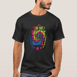 I Teach Preschool Class Of 2036 Cool Teacher Schoo T-Shirt