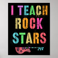 I Teach Rockstars Band Vibes Teacher Rocks My Musi