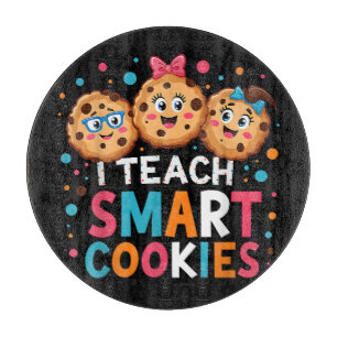 I Teach Smart Cookies Back to School Teacher Cutting Board