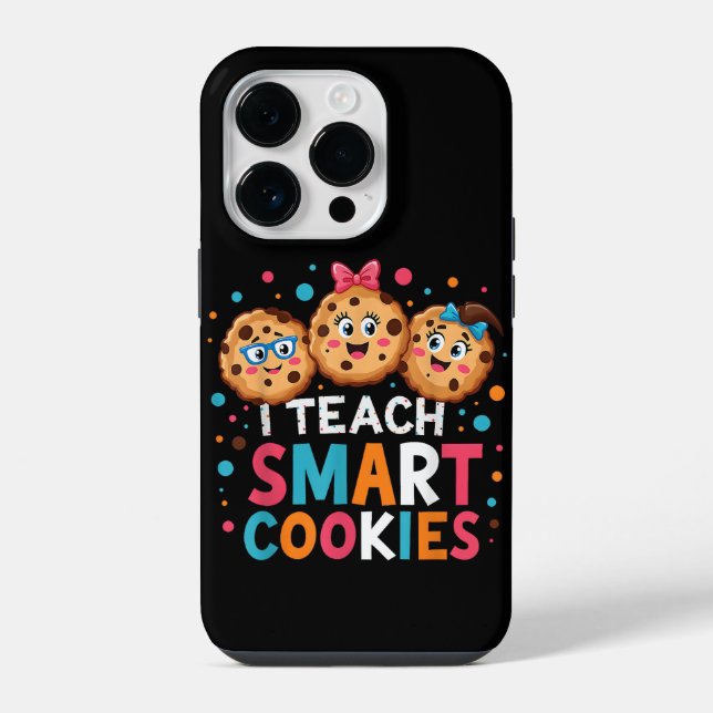 I Teach Smart Cookies Back to School Teacher iPhone Case (Back)