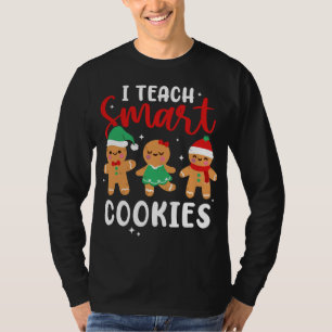 I Teach Smart Cookies Gingerbread Christmas Pajama T-Shirt