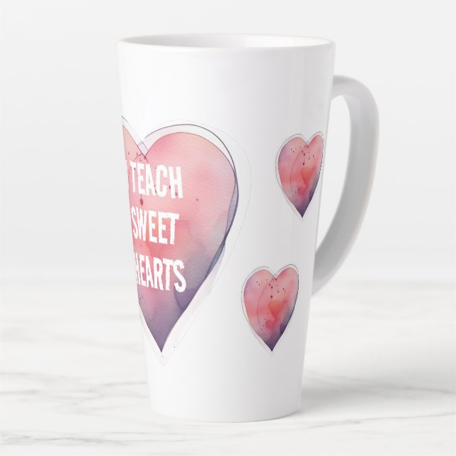 I teach Sweet Hearts valentines day Dope Text Mug (Right Angle)