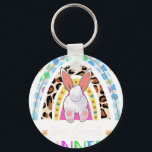 i teach the cutest 2nd grade bunnies rainbow, retr key ring<br><div class="desc">Durable and lightweight keychain featuring a vibrant,  high-quality print,  perfect for keys,  bags,  backpacks,  small gifts,  souvenirs,  and everyday accessories.</div>